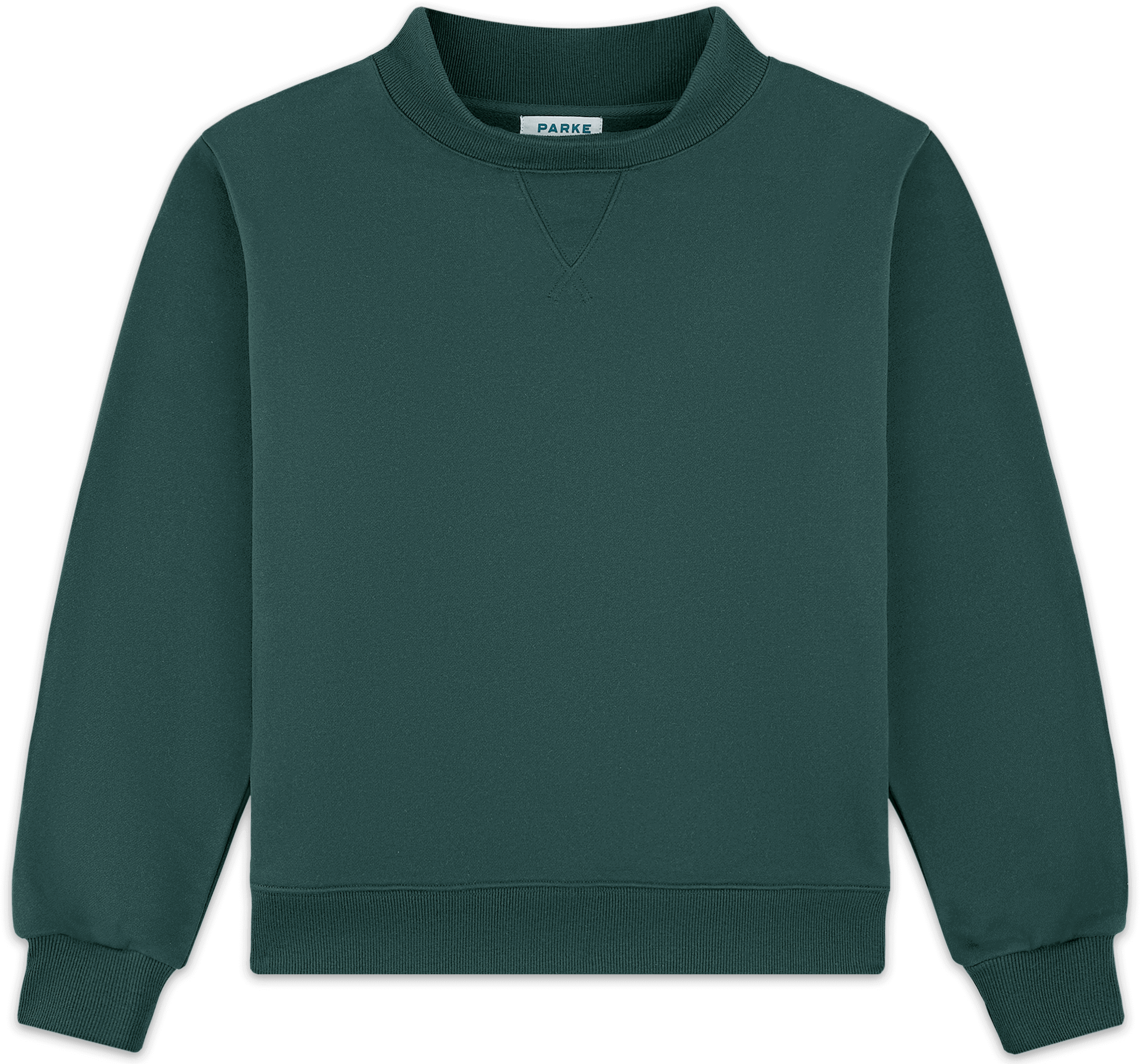 classic mockneck flat lay -new york green