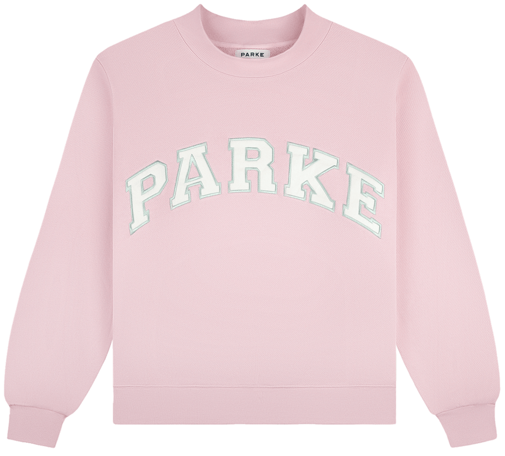 varsity mockneck -sprinkle + white